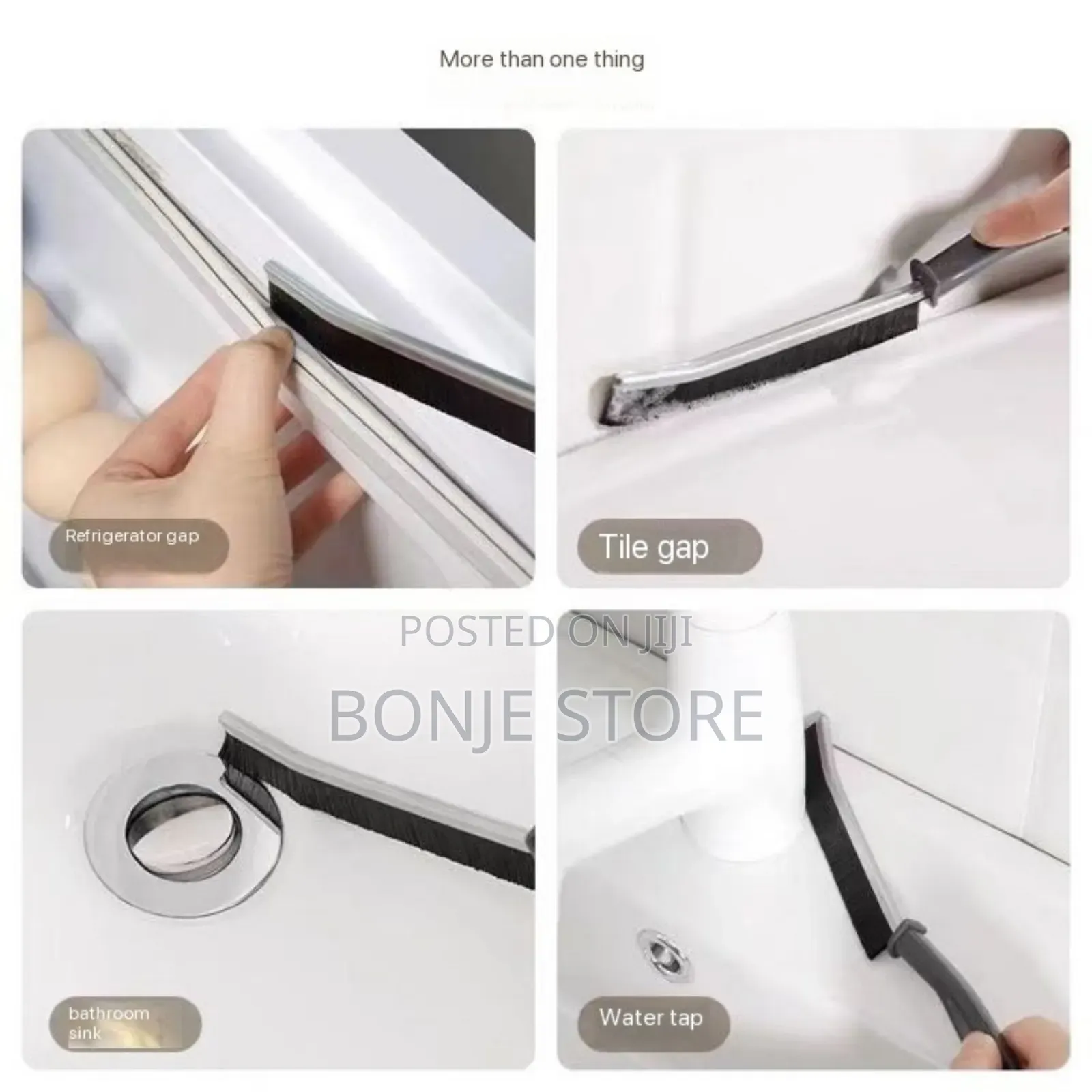 2pc Crevice Long Handle Multifunctional Quick Cleaning Brush