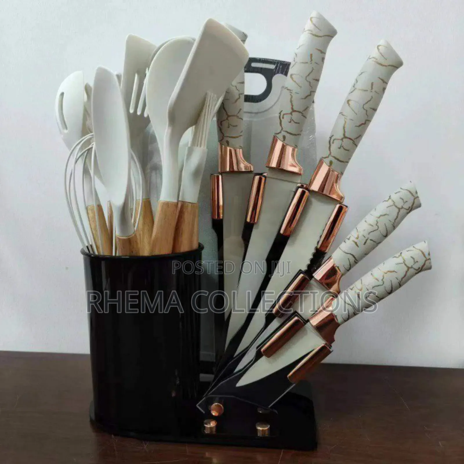 Top Quality 19pcs Silicone Cooking Spoon and Knife Set