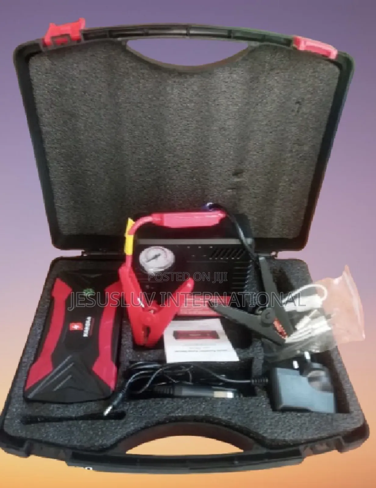 Jump Starter With Tyre Inflator 4USB for Changing Phones