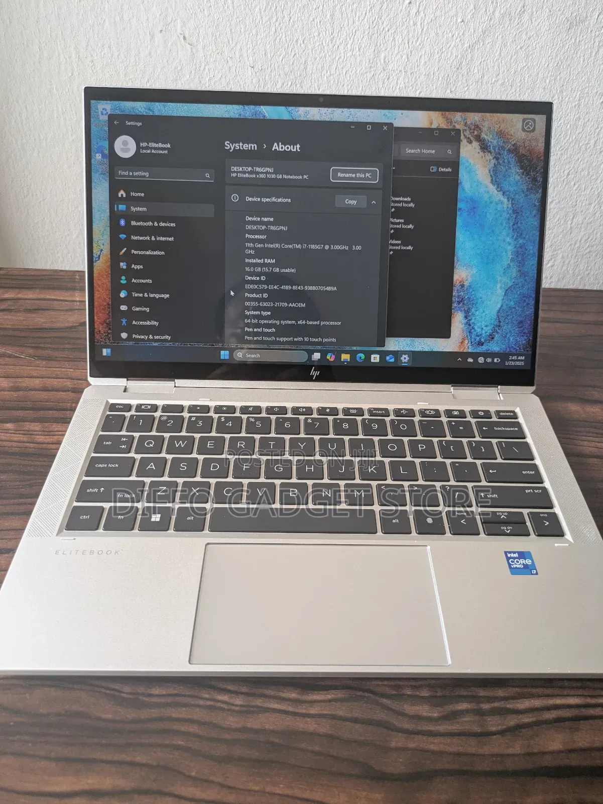 Laptop HP EliteBook x360 1030 G8 16GB Intel Core i7 SSD 256GB