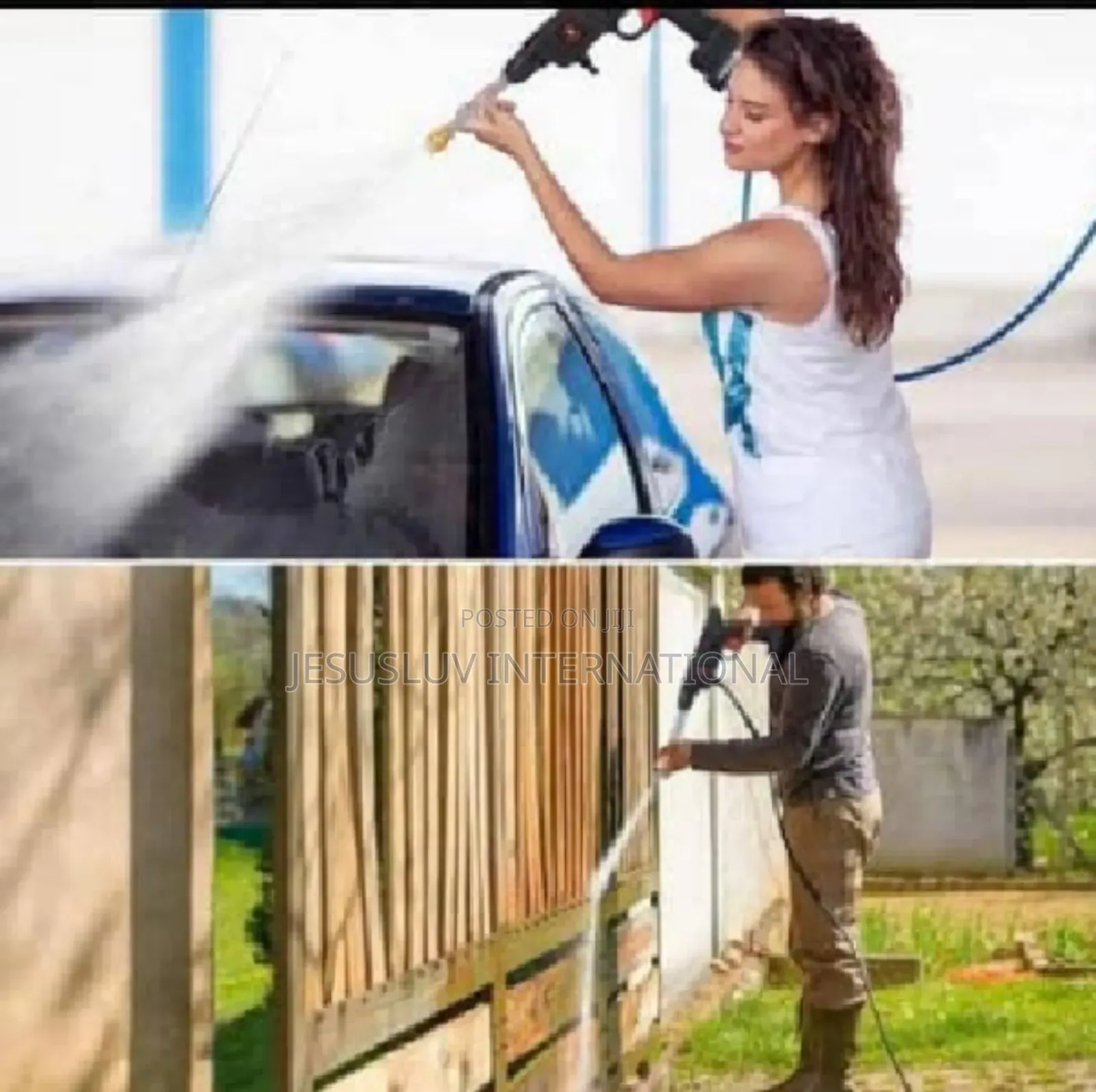 Cordless High Pressure Car Washer With 2 Batteries 48 Volts