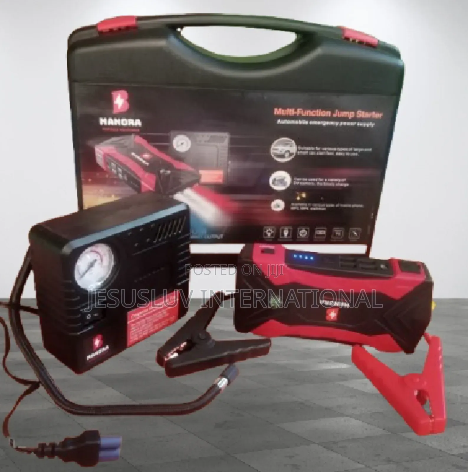 Powerful Jump Starter Battery Booster With Tyre Inflator