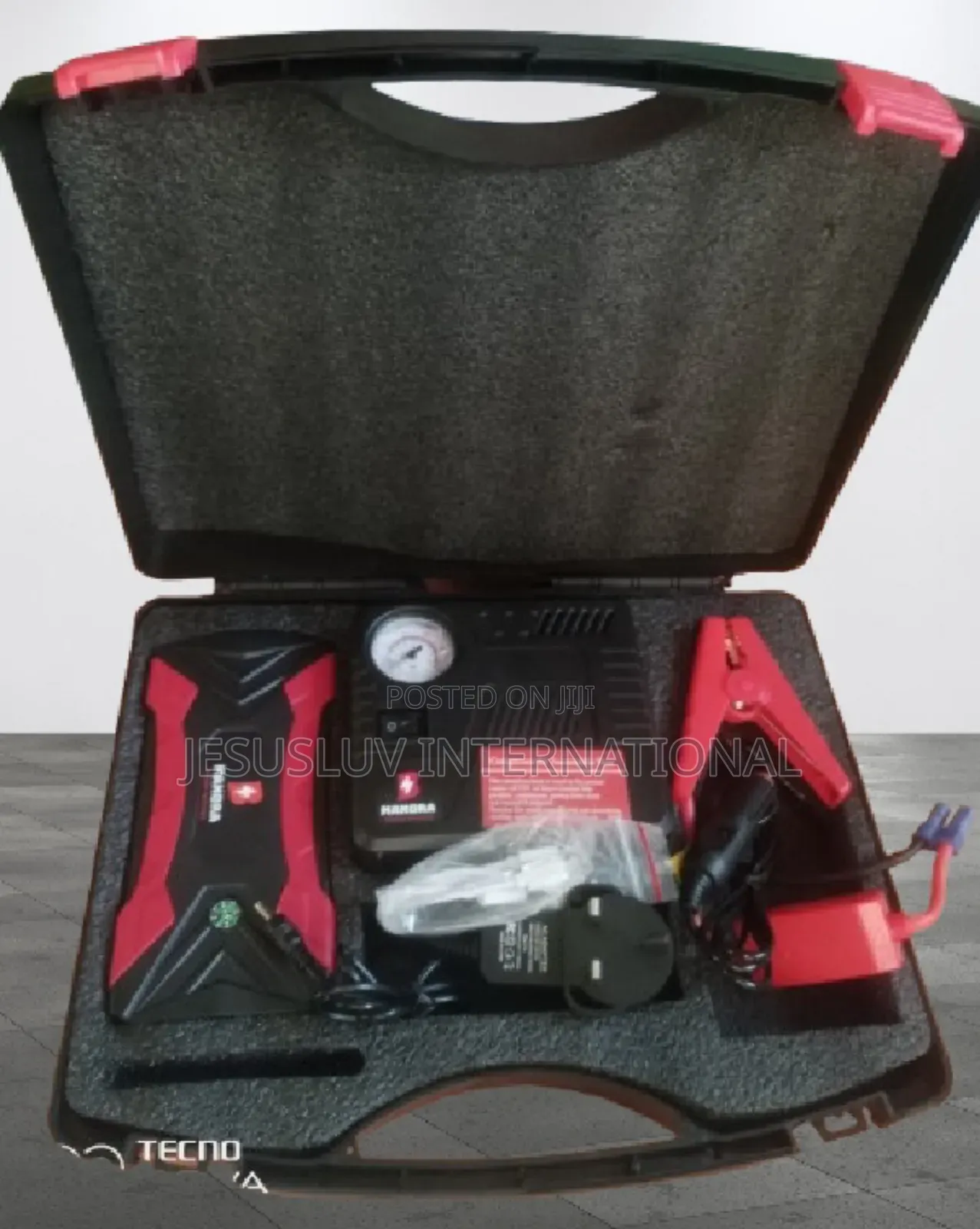 Powerful Jump Starter Battery Booster With Tyre Inflator
