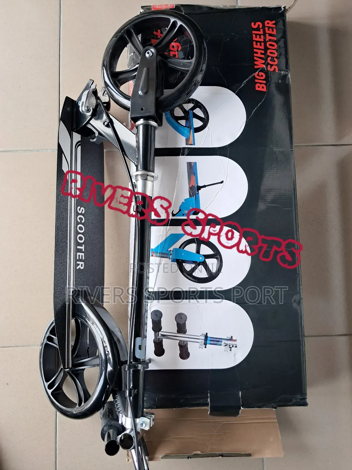 200mm Big Tyre Kick Scooter With Rear Wheel Brake