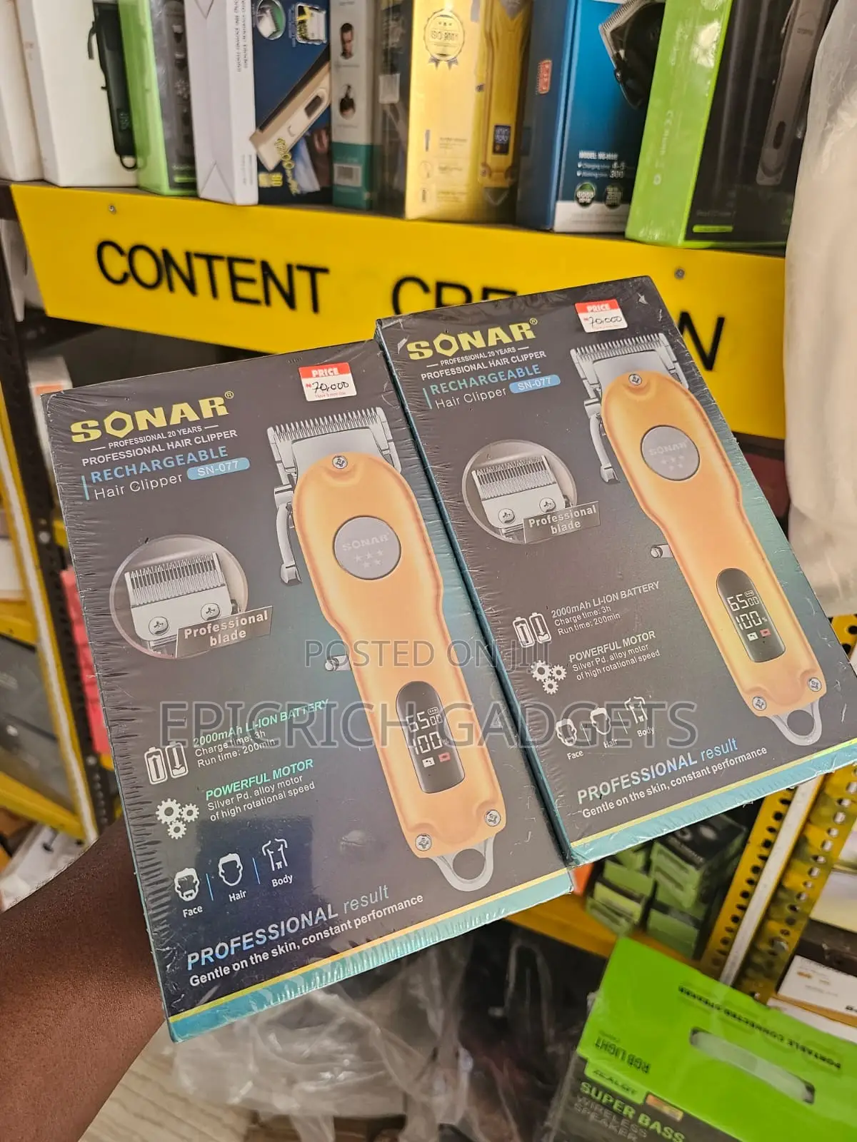 Sonar Sn-077 Professional Rechargeable Hair Clipper