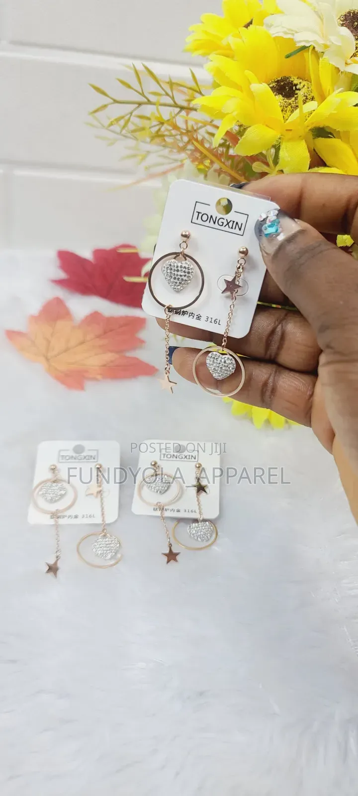Love Drop Down Tassel Earring