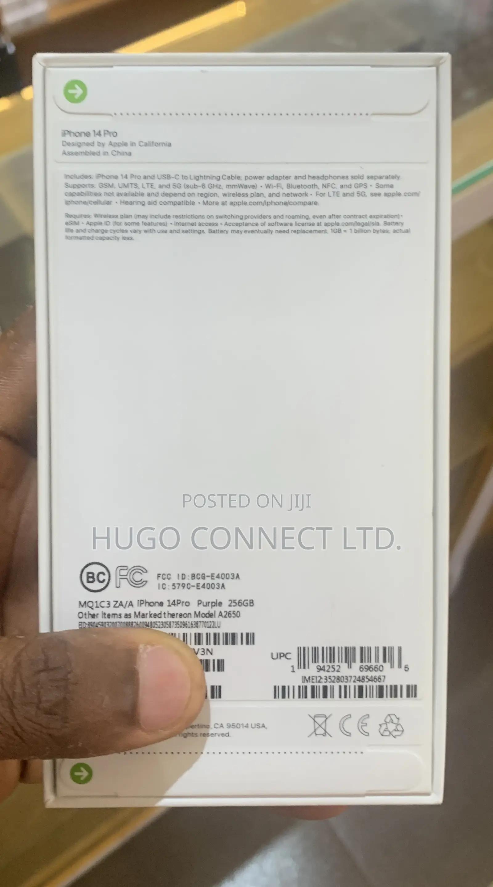 New Apple iPhone 14 Pro 256 GB Purple