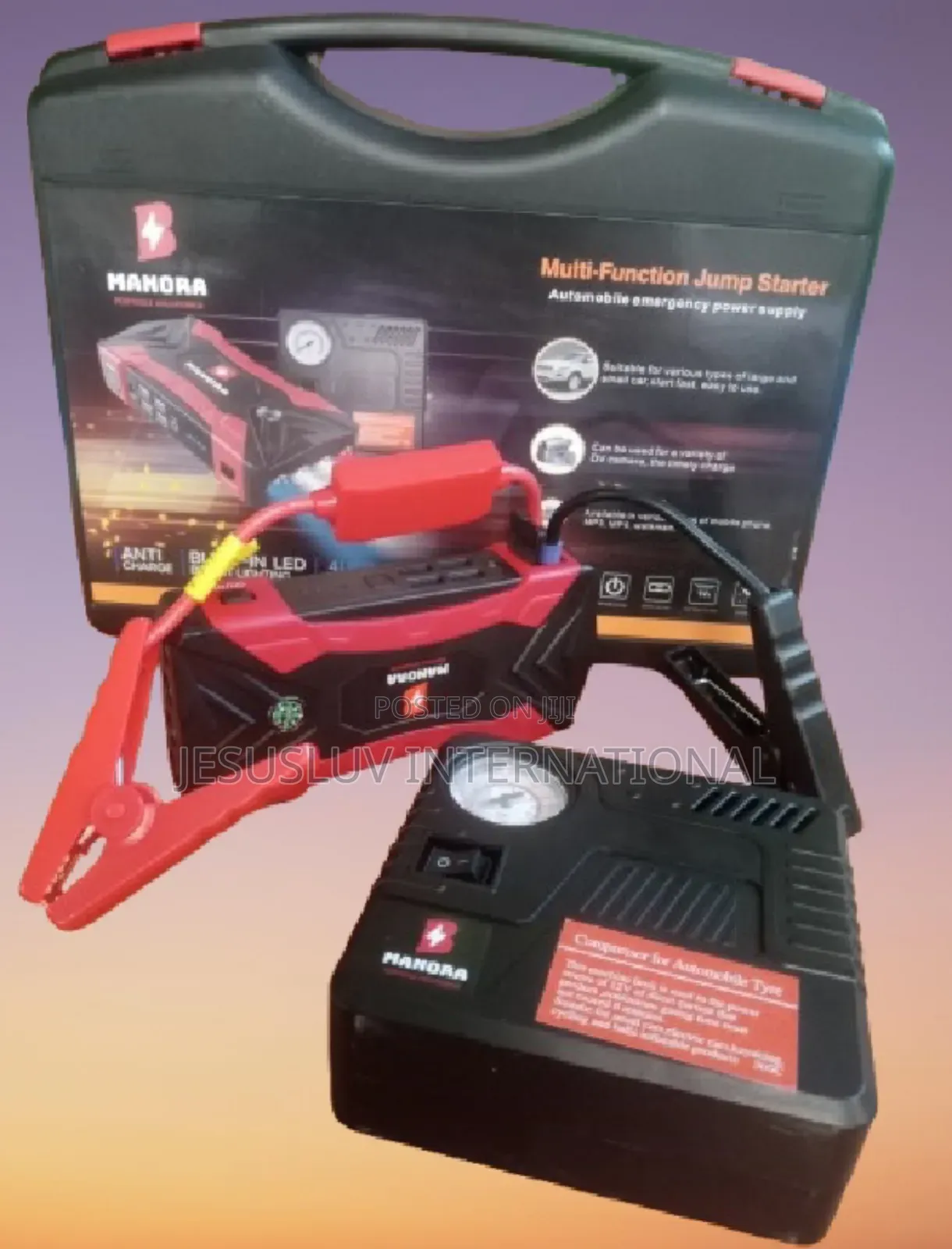 Jump Starter Power Supply With Tyre Inflator