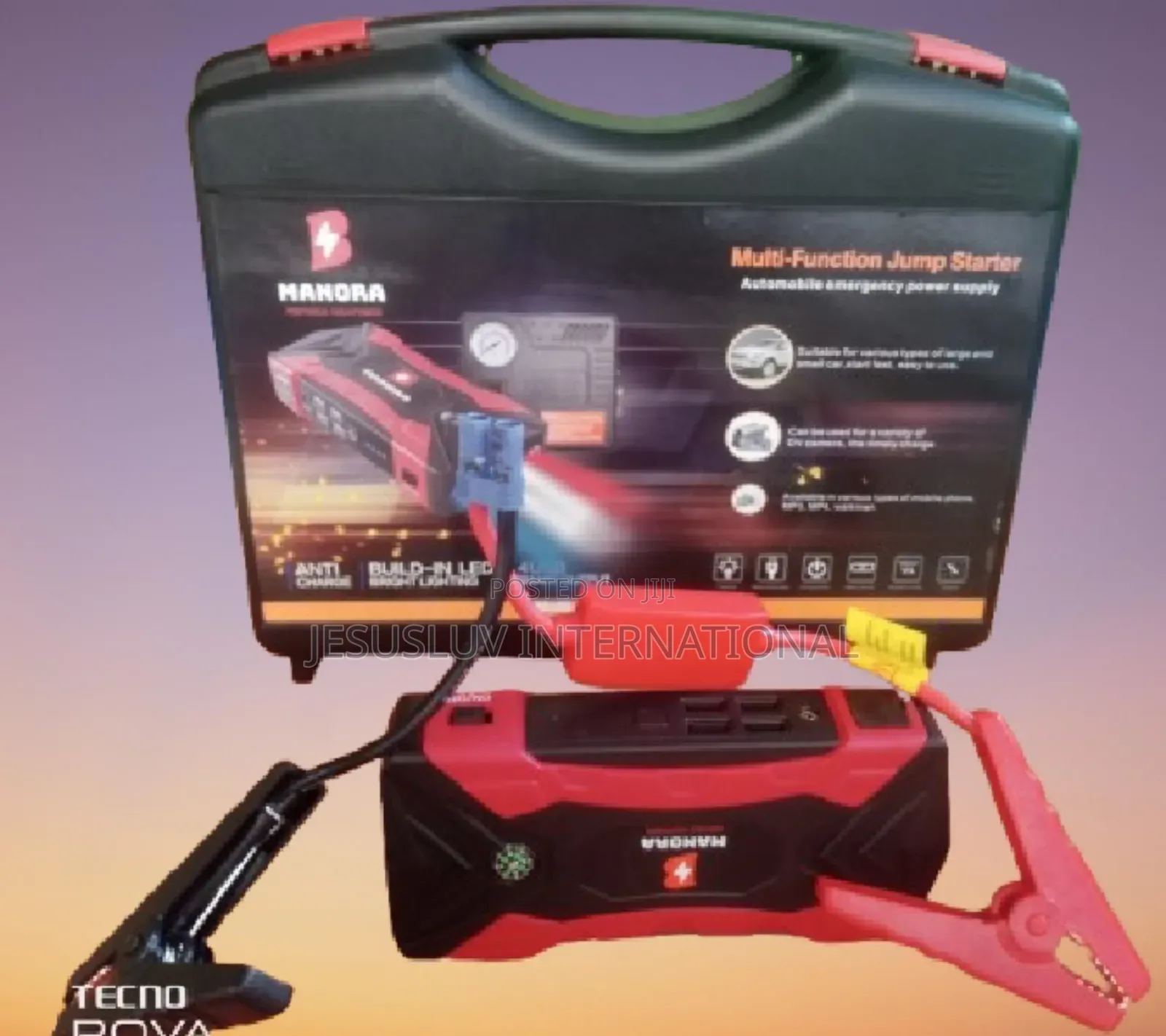 Jump Starter Power Supply With Tyre Inflator