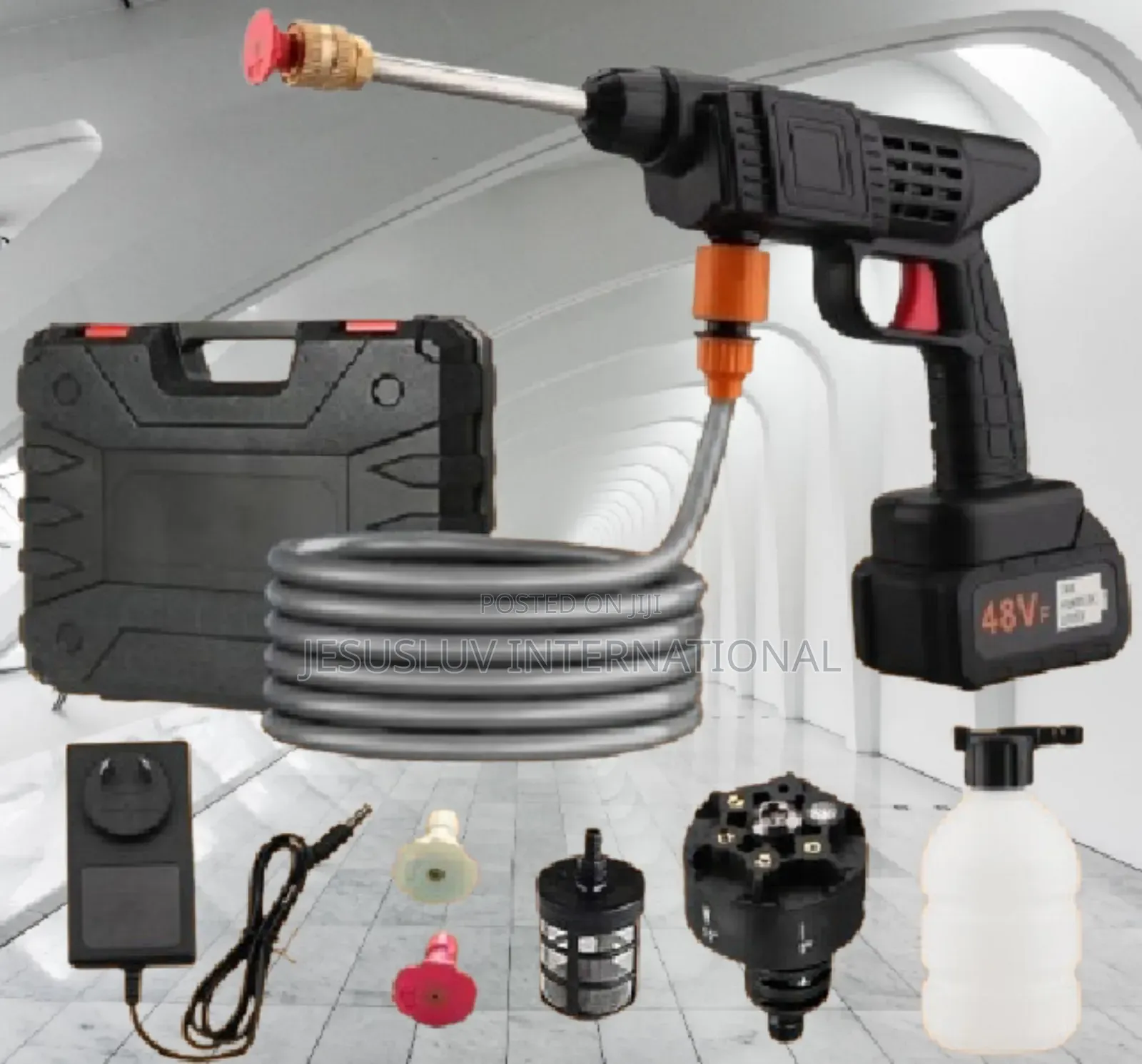 Rechargeable Cordless Pressure Washer With 2 Batteries 48V