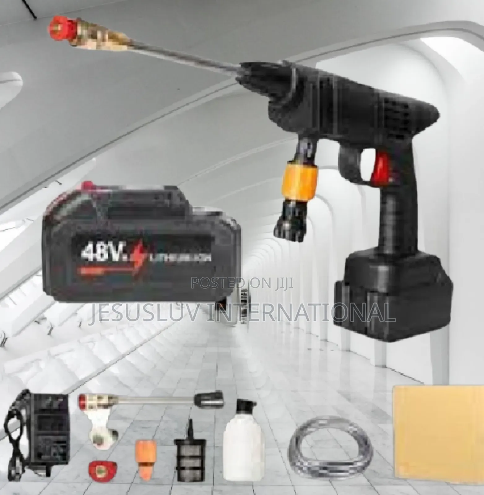 Rechargeable Cordless Pressure Washer With 2 Batteries 48V