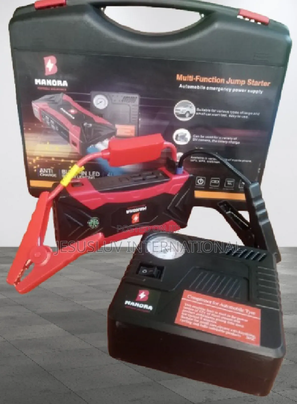 Multifunction Jump Starter With Tyre Inflator 4USB Port