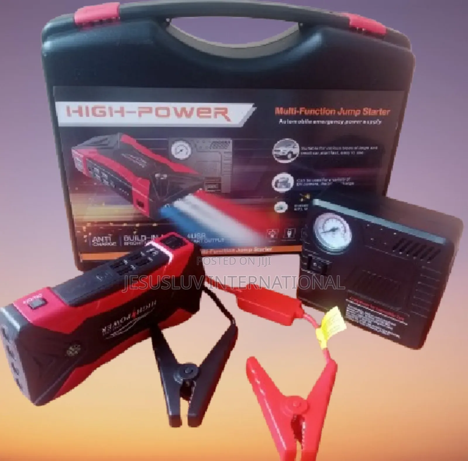 Powerful Jump Starter With Tyre Inflator Pump for Vehicle