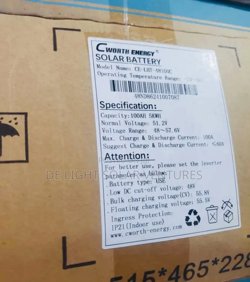 C Worth Energy Solar Battery Lithium 5kwh
