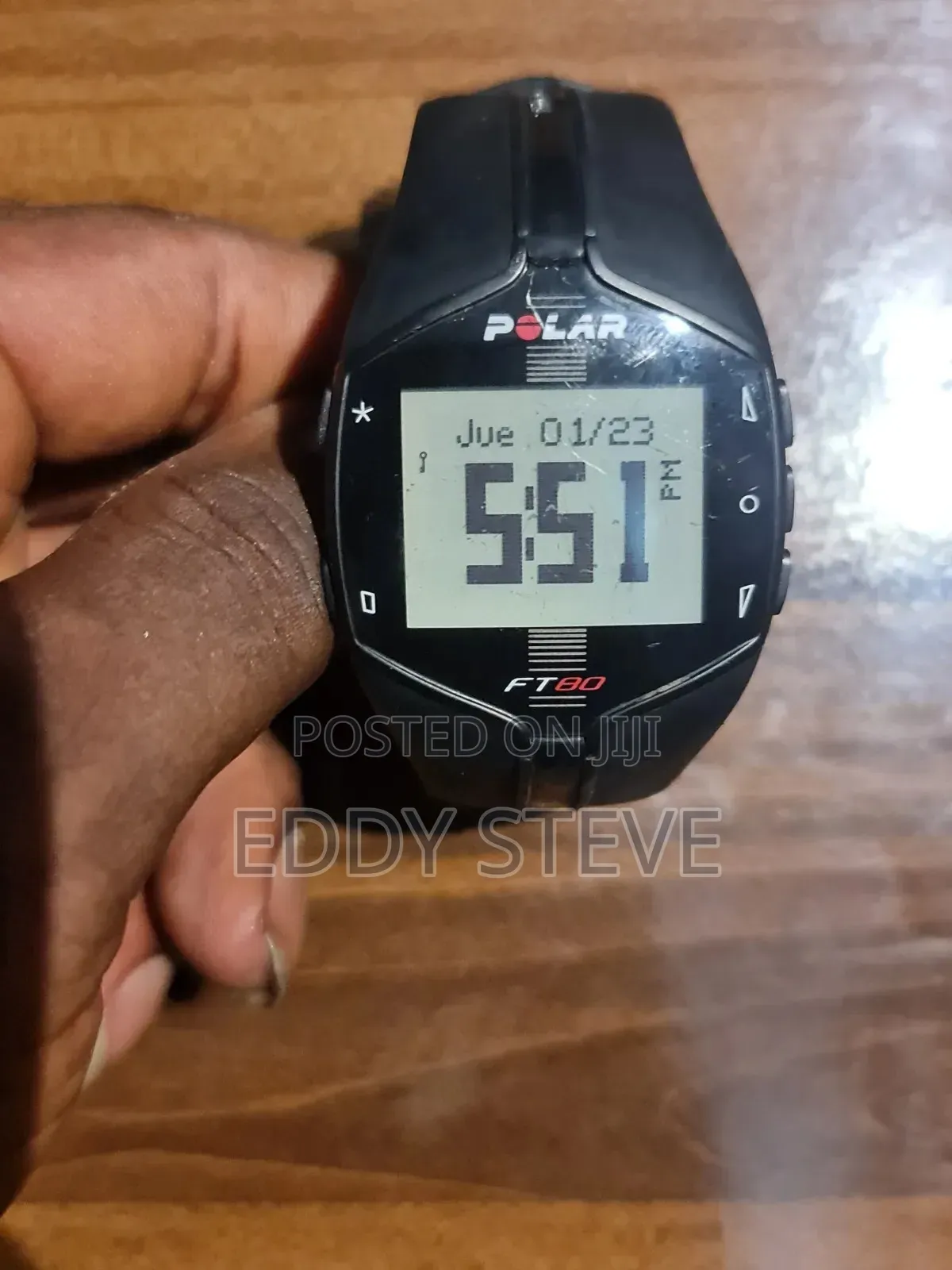 POLAR Ft80 Heart Rate Monitor Black With White Display