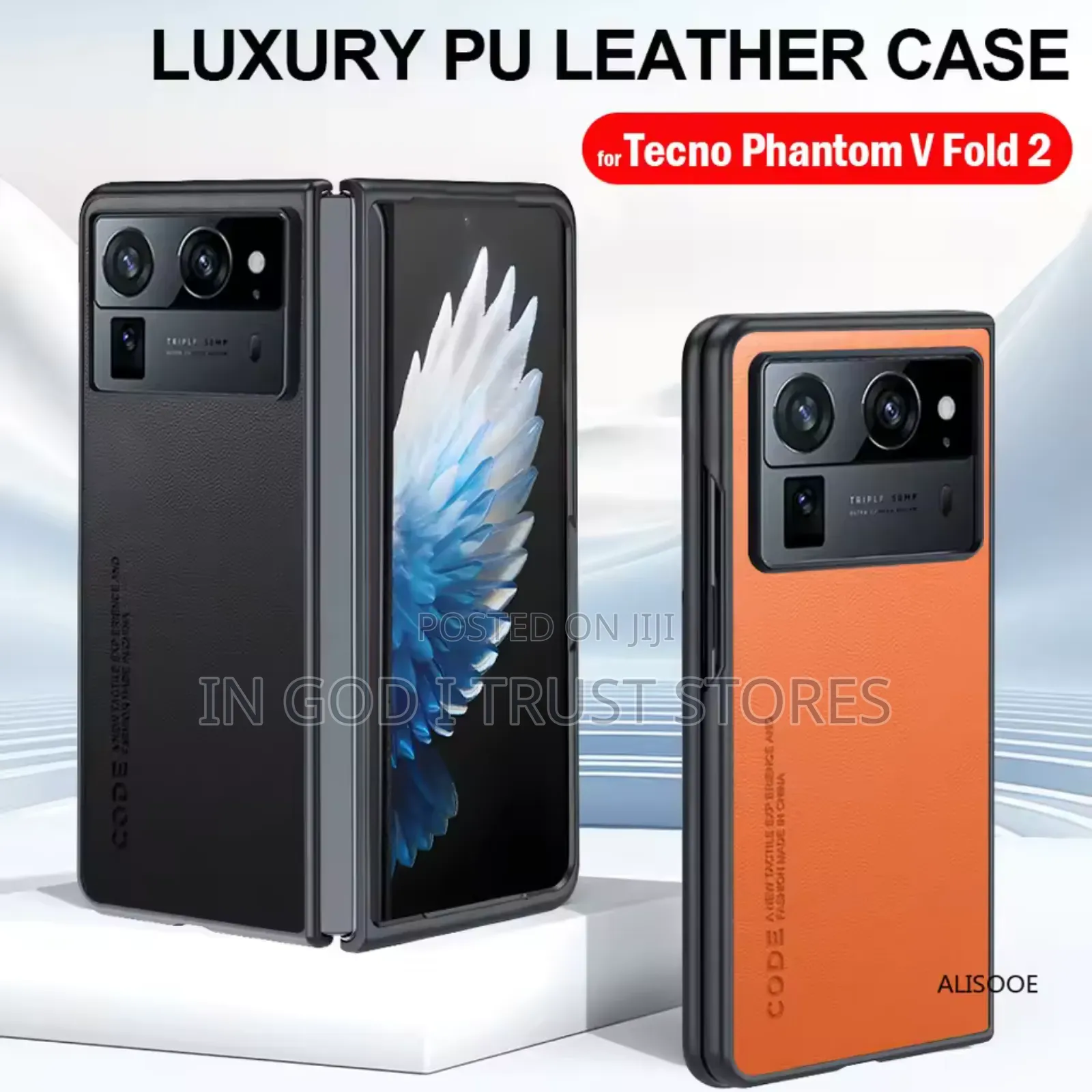 Leather Funda for Tecno Phantom v Fold 2 Case