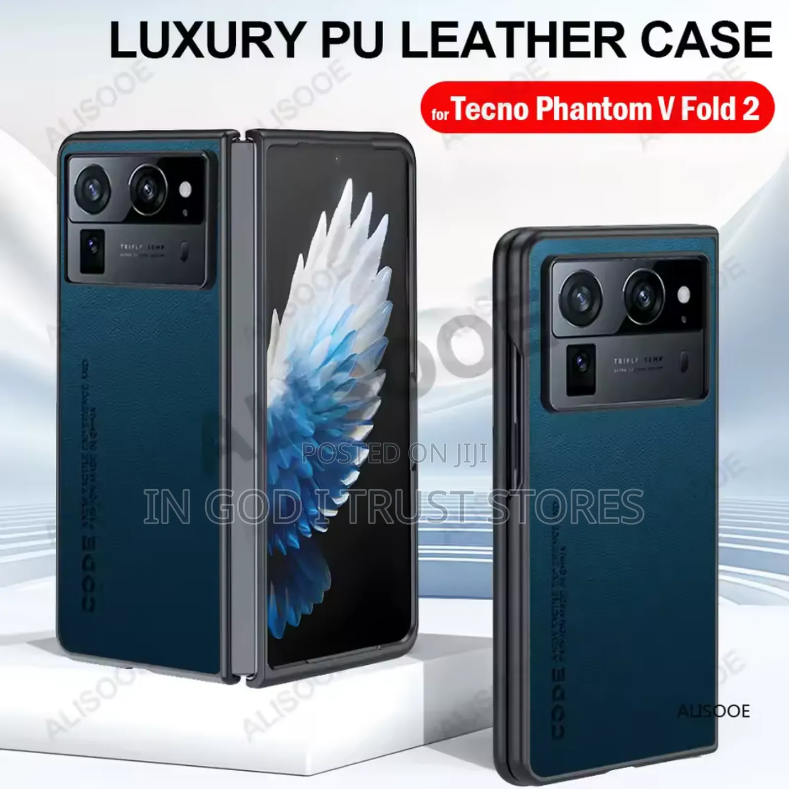 Leather Funda for Tecno Phantom v Fold 2 Case