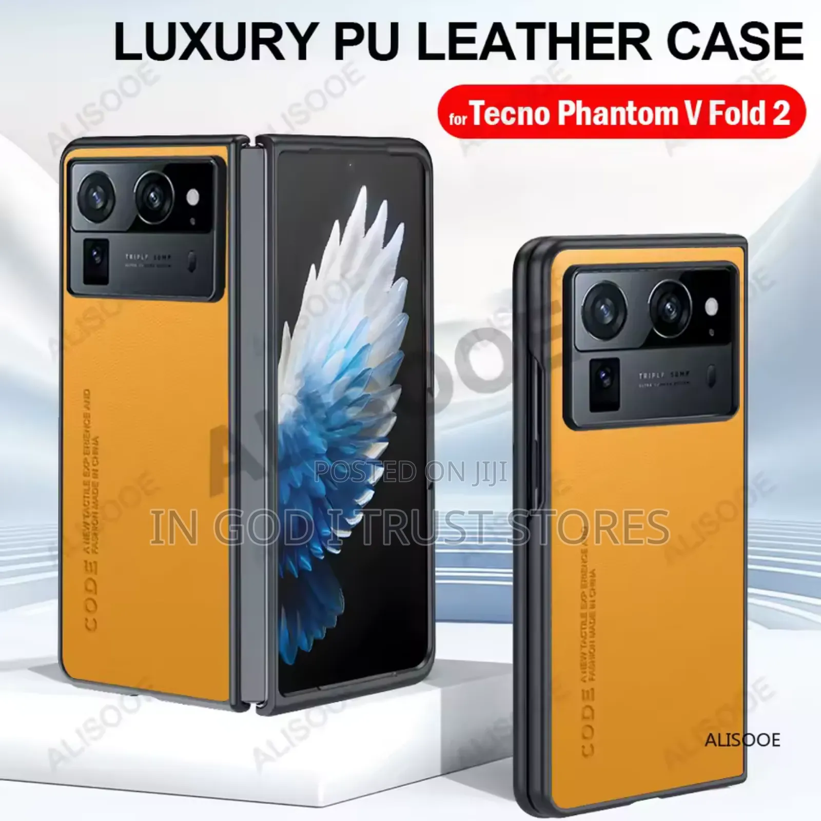 Leather Funda for Tecno Phantom v Fold 2 Case