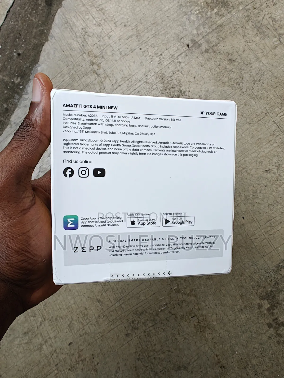 Amazfit GTS 4 Mini Smartwatch