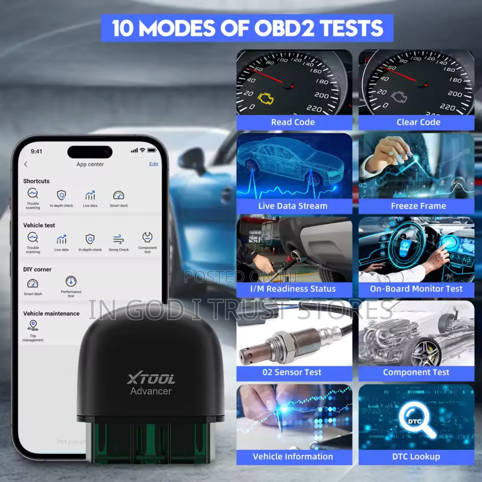 XTOOL Advancer Ad20pro All System Diagnostic Reader