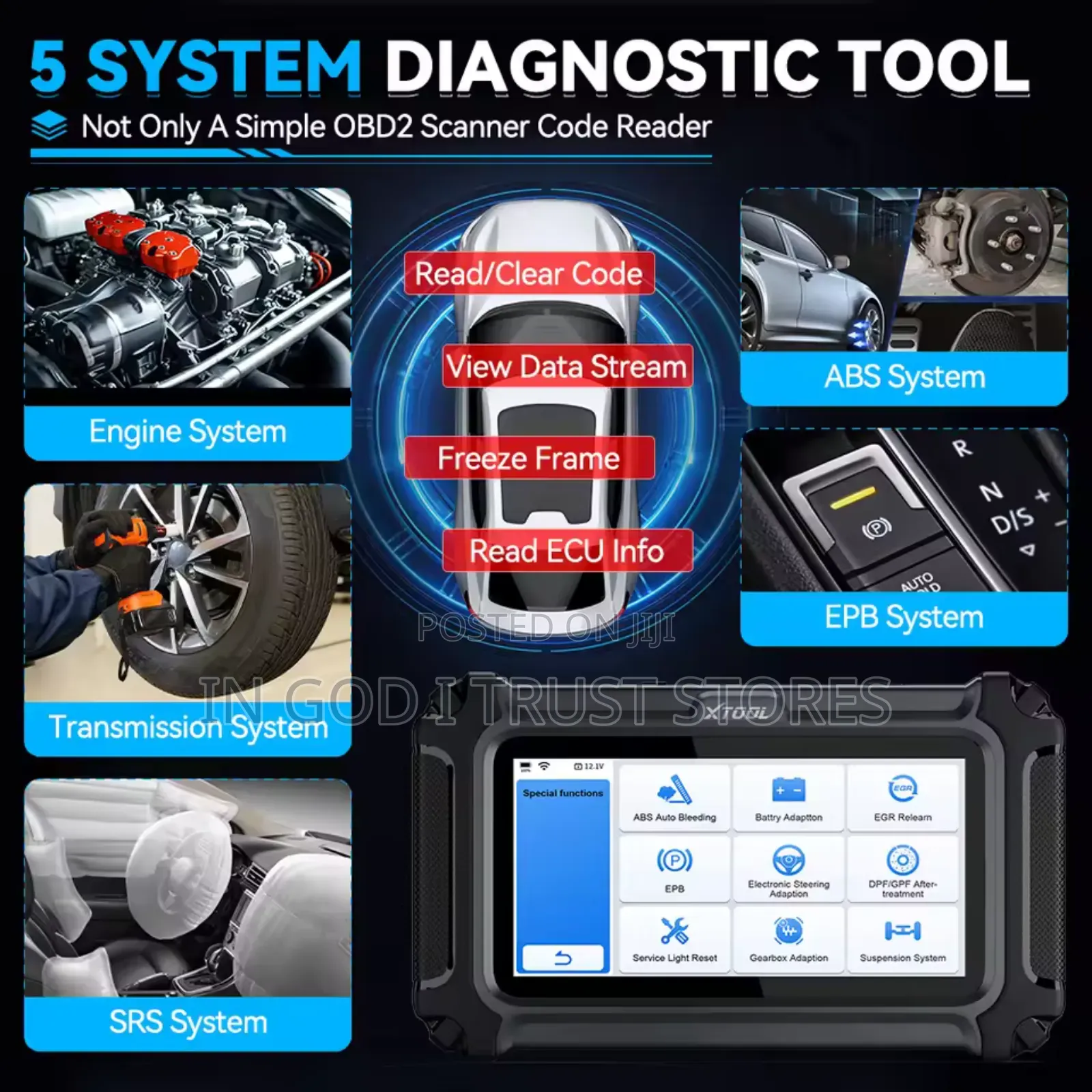 XTOOL D5S Car Diagnostic Tool Scanner