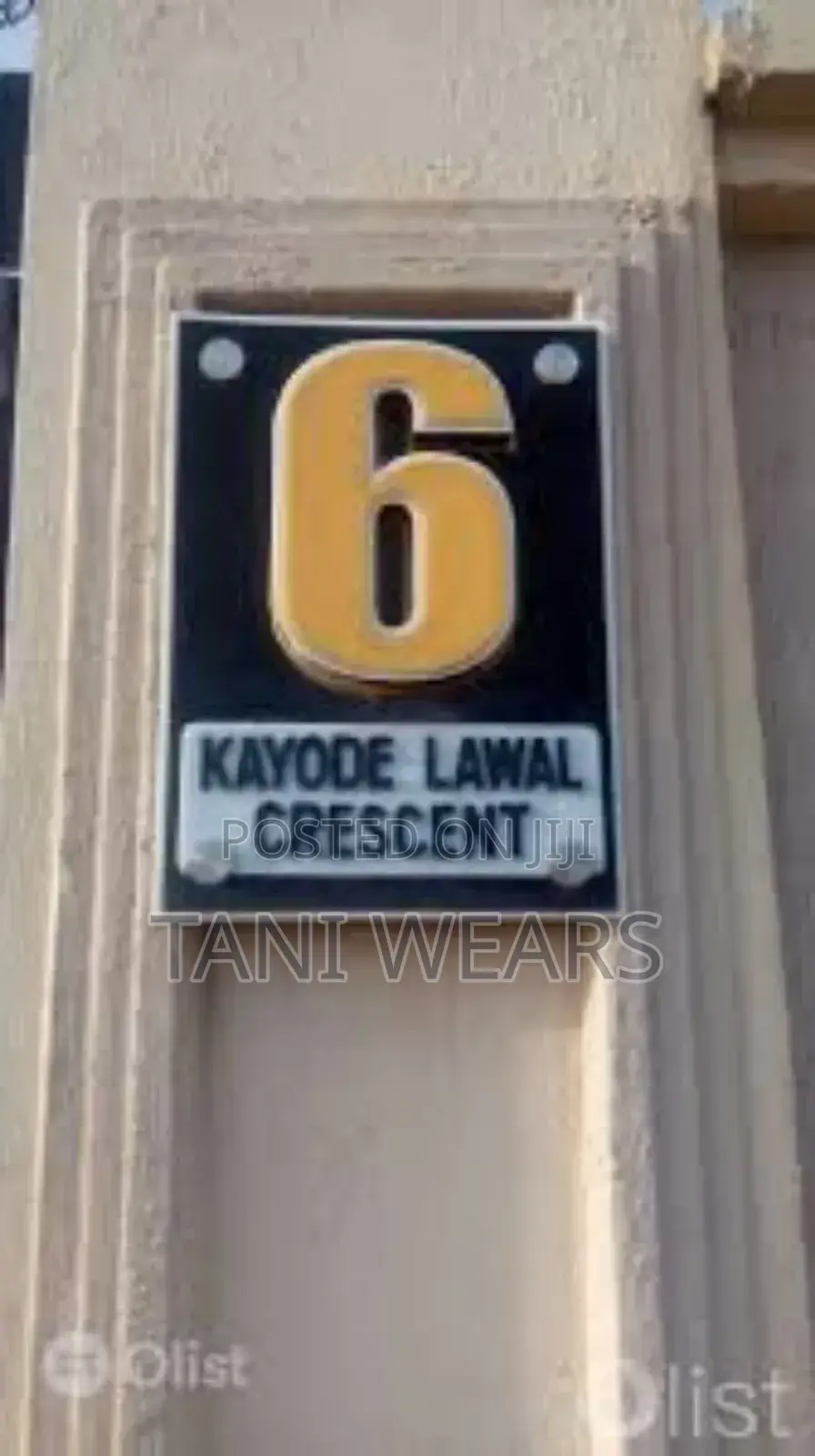 Street and House Number Signage