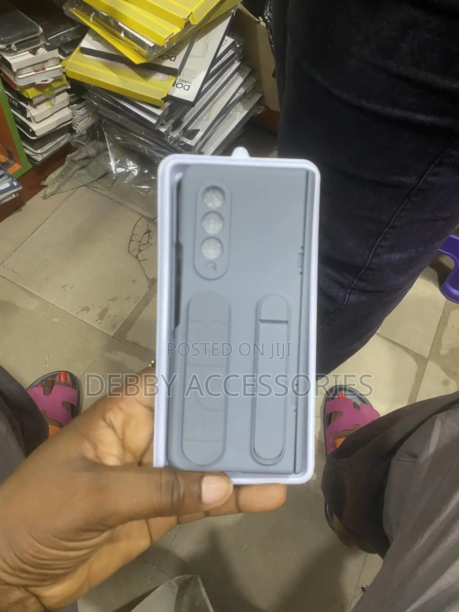 Soft Silicone Case With Stand for Samsung Galaxy Fold3/4/5/6