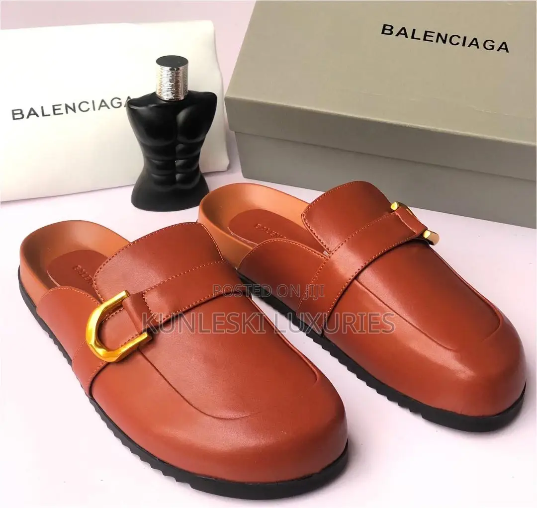 Original Balenciaga Leather Half Shoe in 3 Colorways