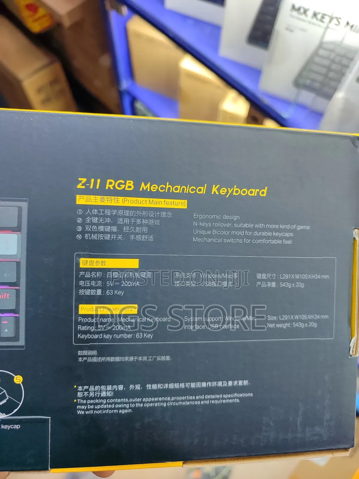 E-Y0050 Z11 Rgb Mechanical Keyboard