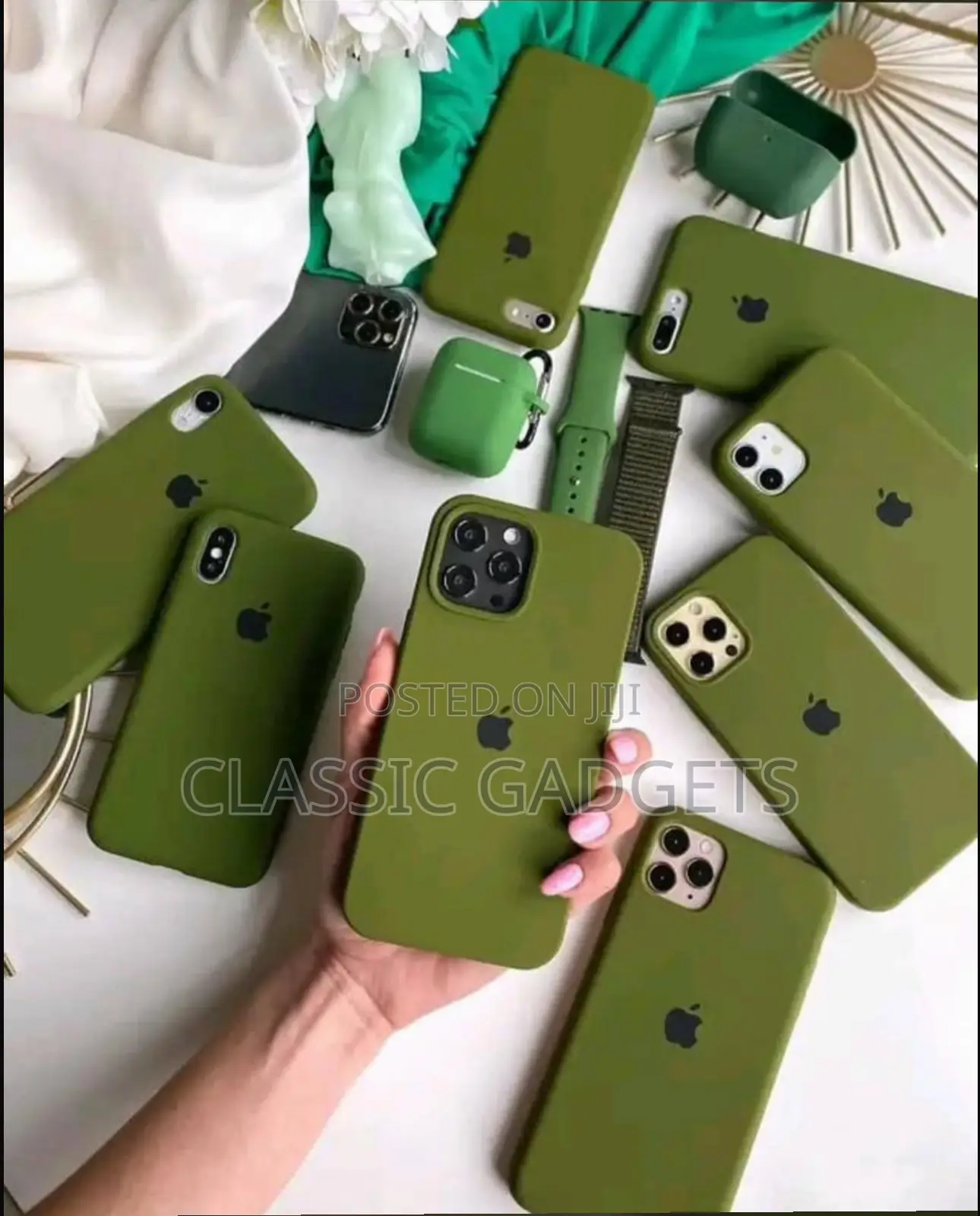 Soft Silicone Rubber Case for All iPhones (16 Pro Max)