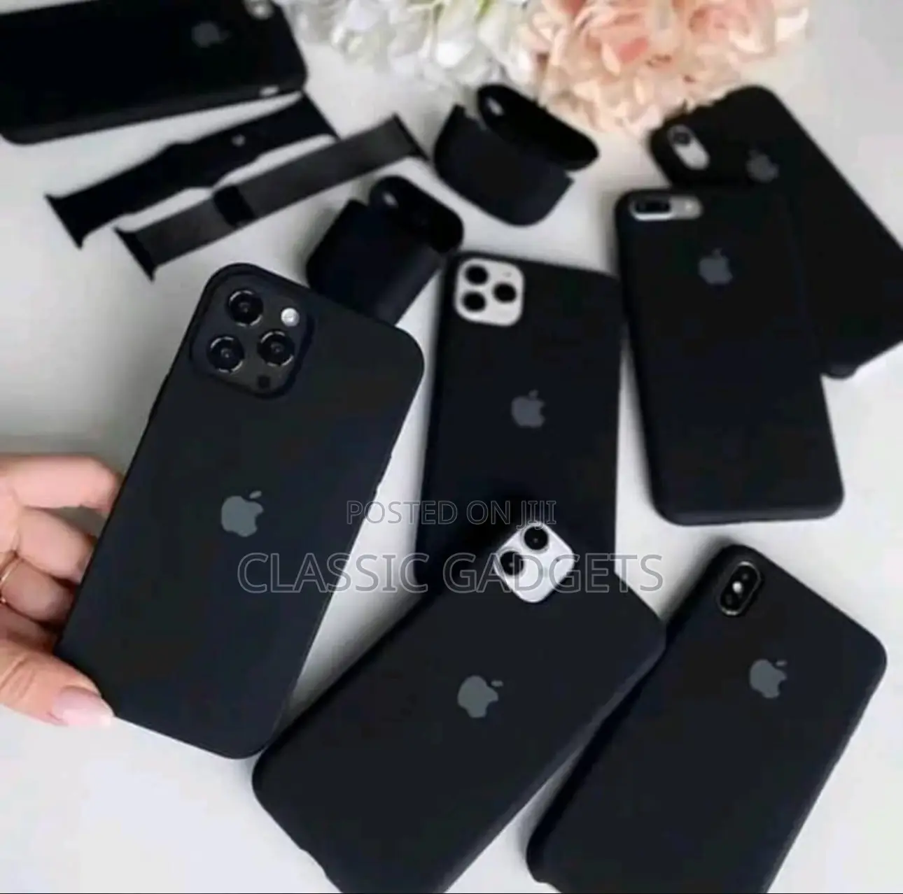 Soft Silicone Rubber Case for All iPhones (16 Pro Max)