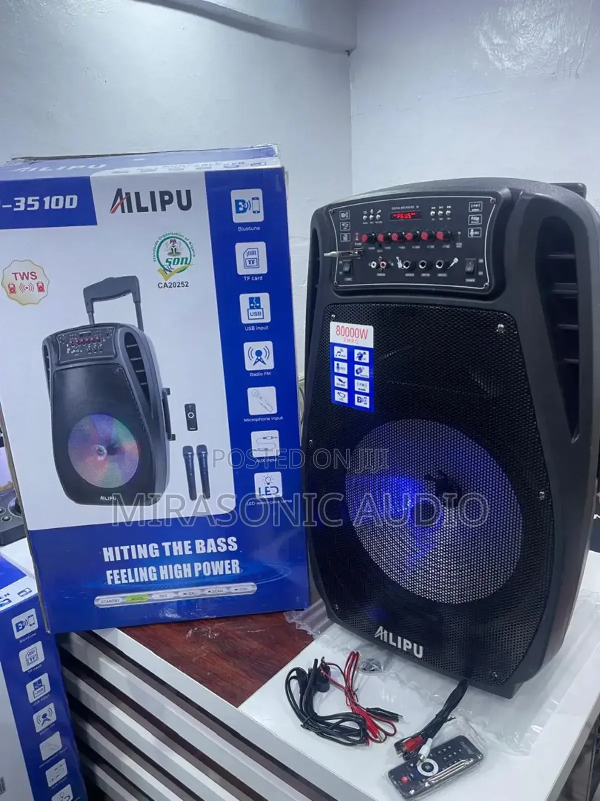 Ailipu SP-3510D 15 Inches Rechargeable Pa System