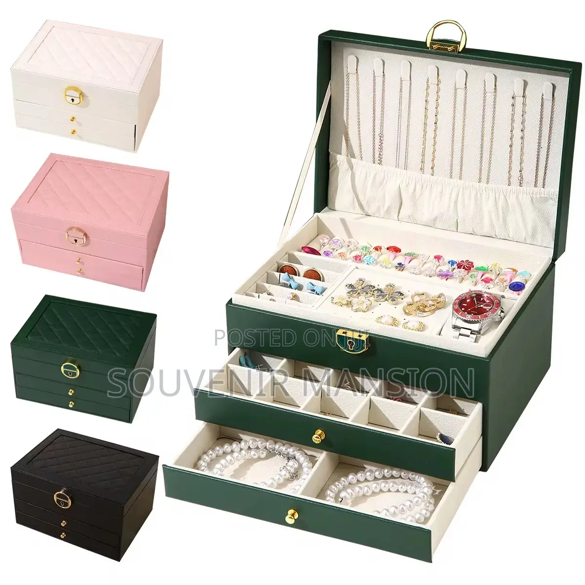 Three Layer Large Capacity Jewelry Box