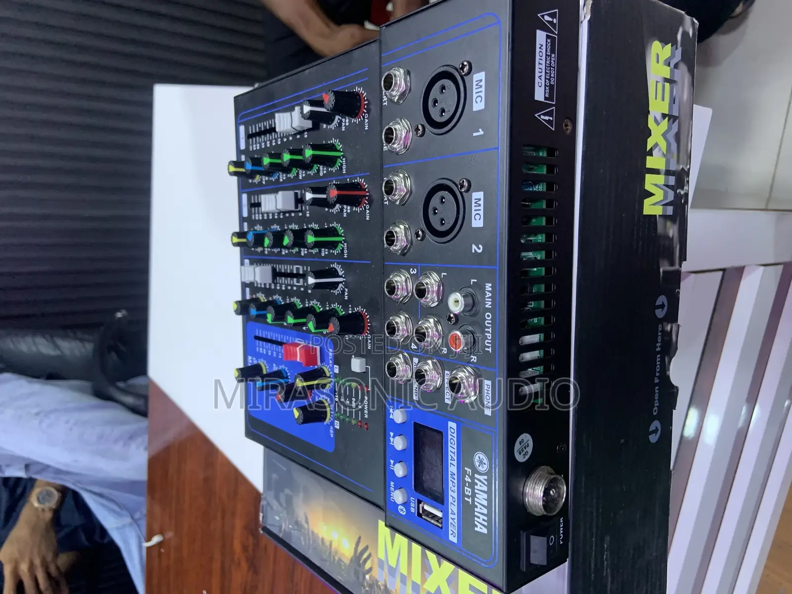 Yamaha New Series 4 Channels Mixer With Adapter