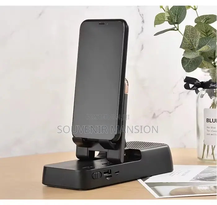 Phone Holder Bracket With Wireless Speaker