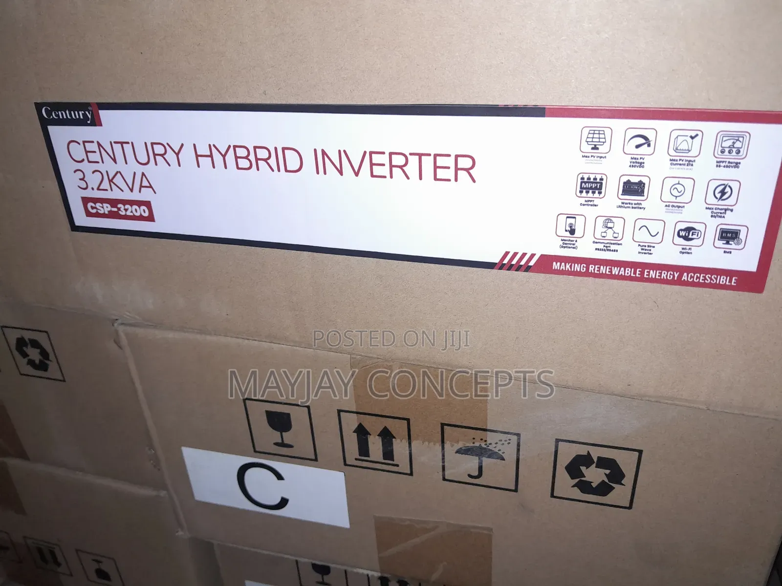 Century 3.2kva Hybrid Pure Sine Wave Inverter-Wifi+Bms