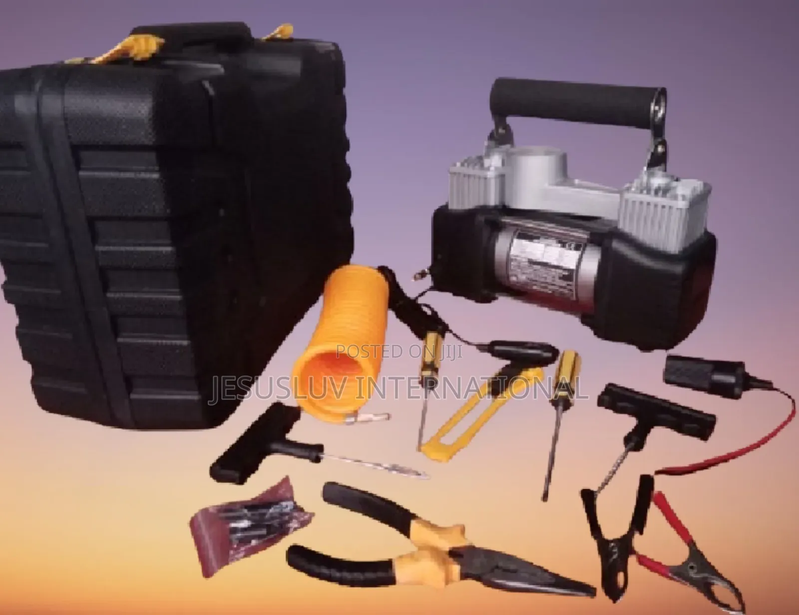 Double Cylinders Tyre Inflator Pump for Truck, Suv, Car, Rv
