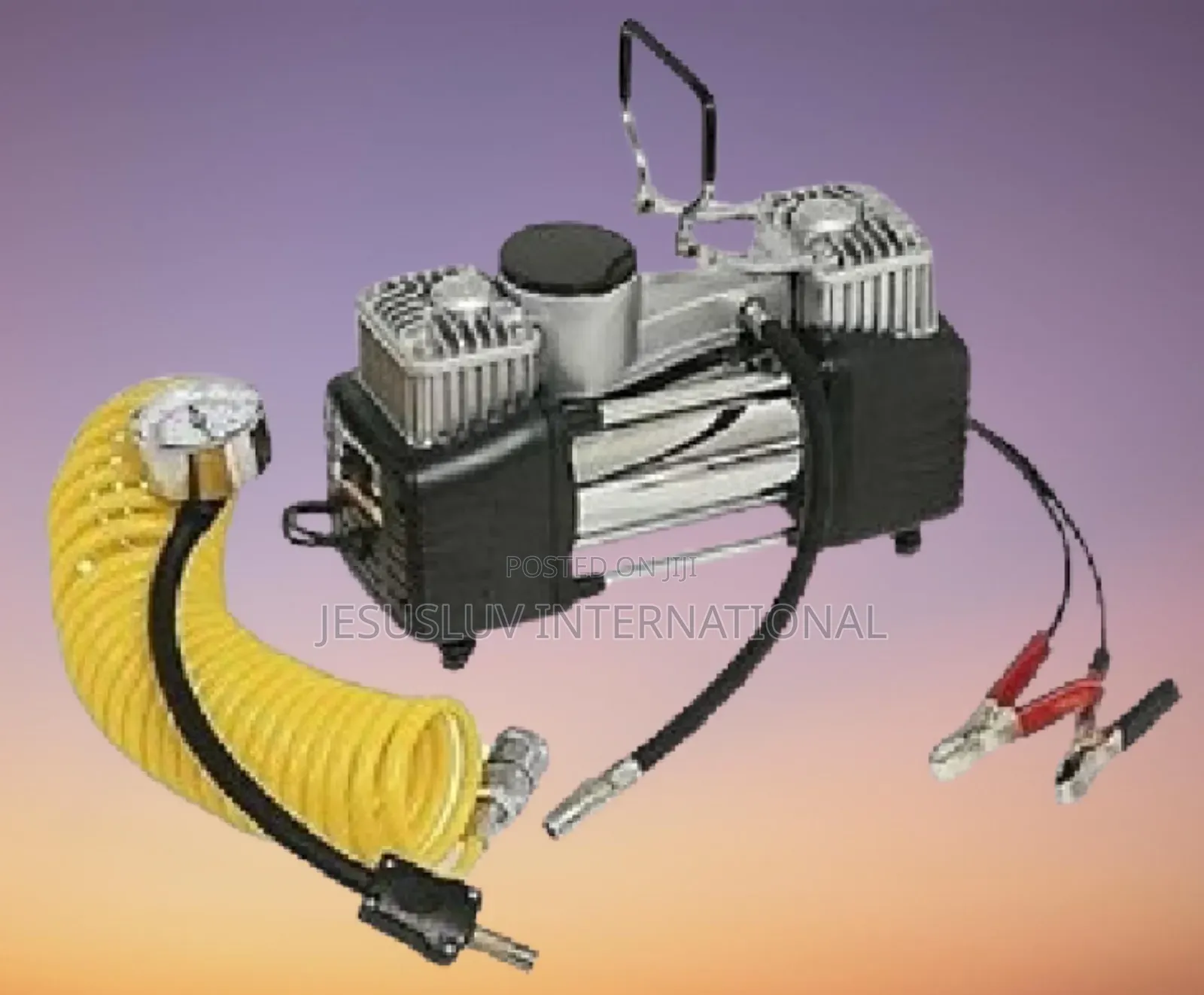 Double Cylinders Tyre Inflator Pump for Truck, Suv, Car, Rv
