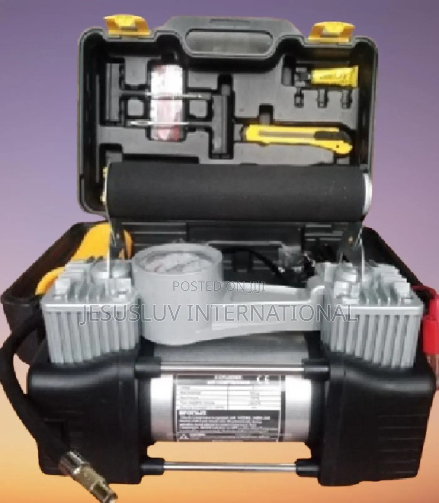 Double Cylinders Tyre Inflator Pump for Truck, Suv, Car, Rv