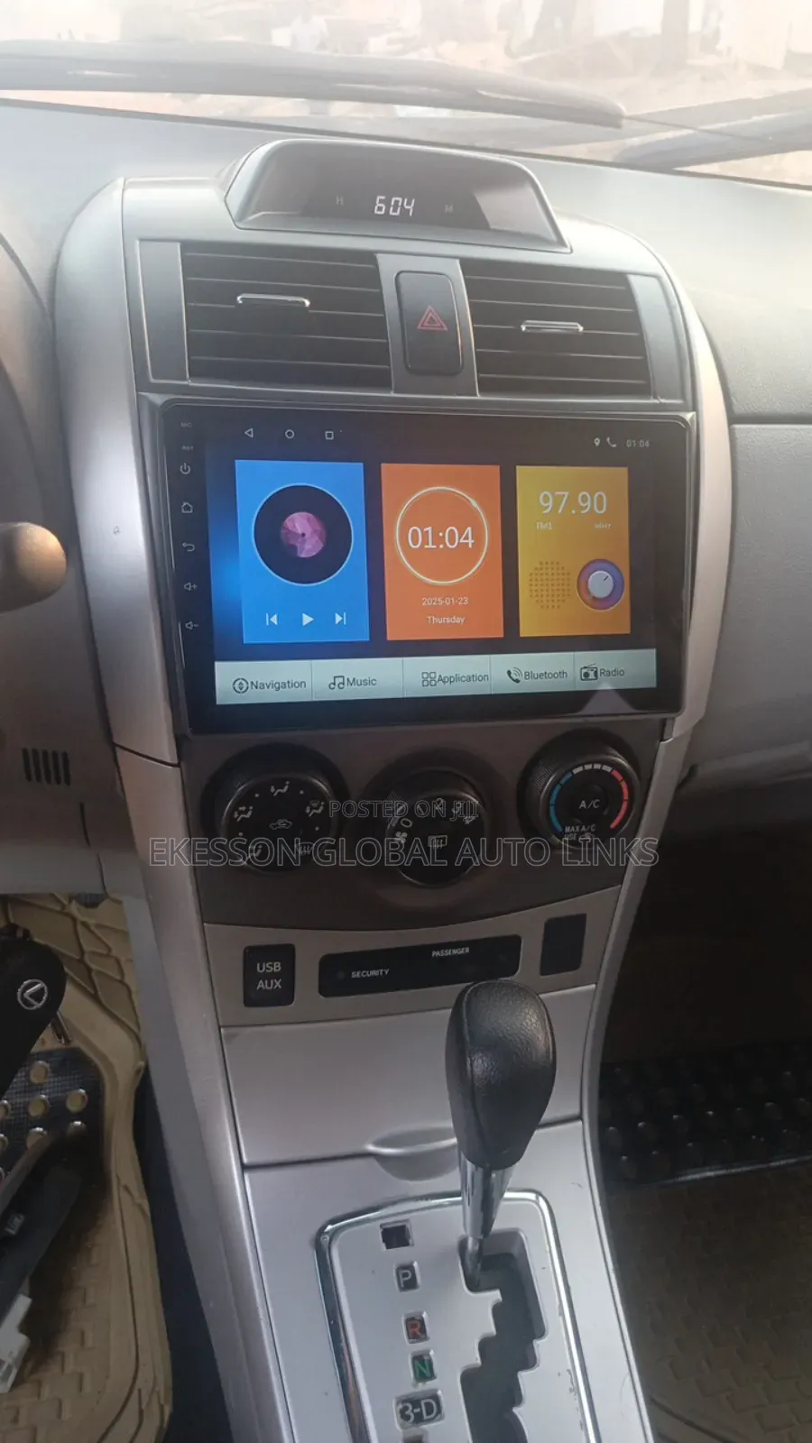 Toyota Corolla 2012 Latest Android Screen With Rear Camera