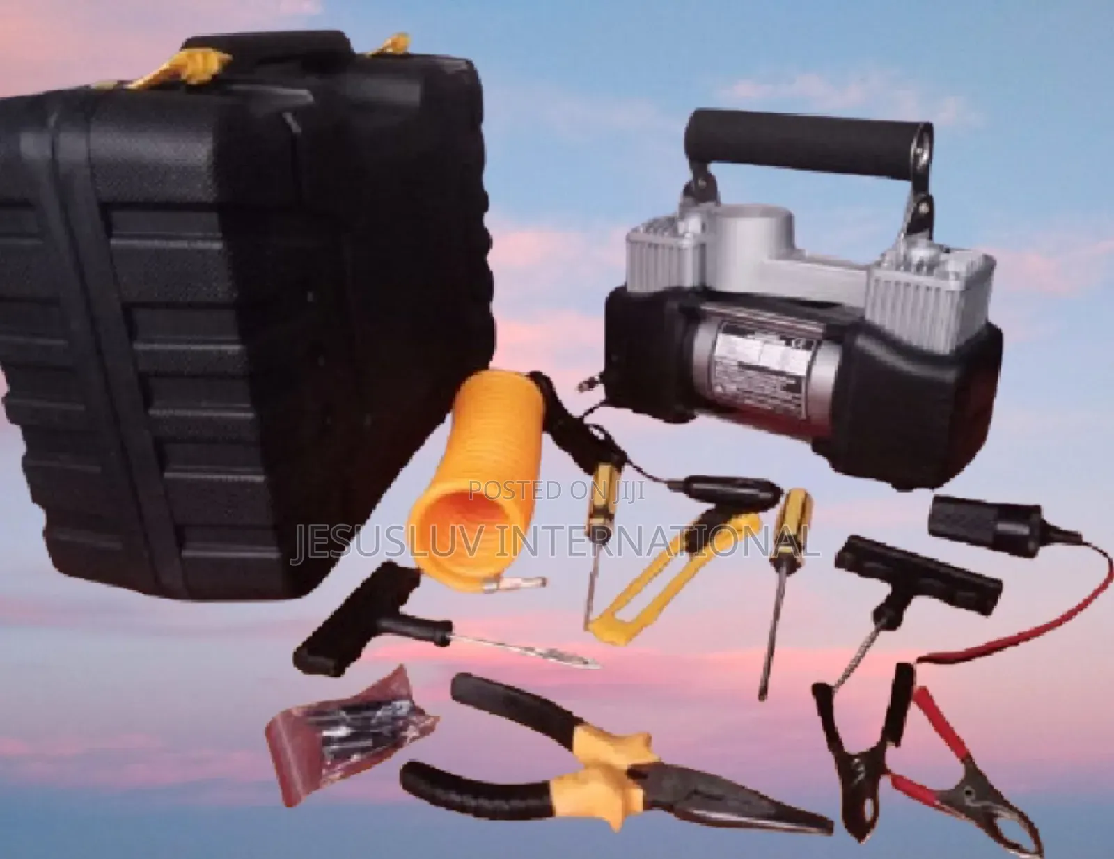 Dual Cylinders Air Compressor Tyre Inflator for Cars Jeep
