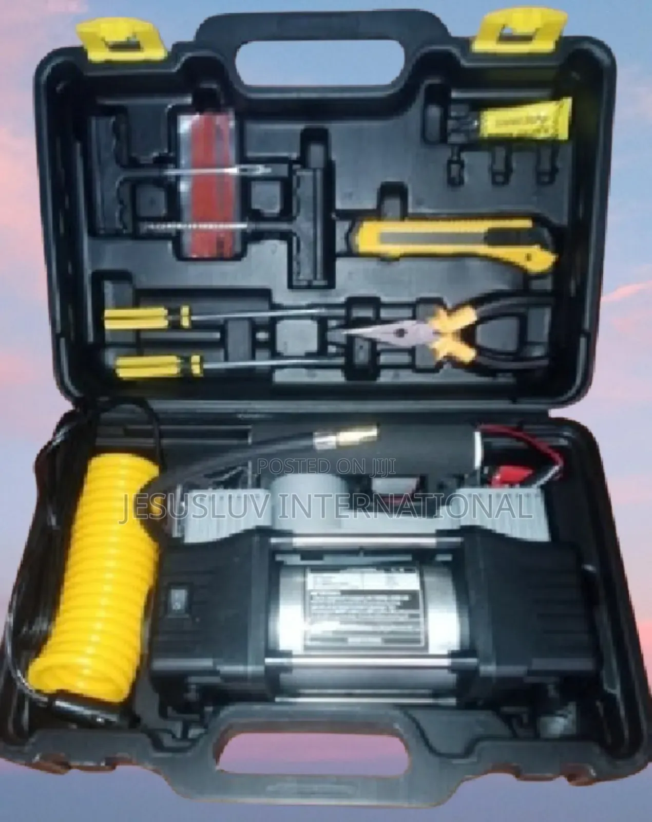 Dual Cylinders Air Compressor Tyre Inflator for Cars Jeep