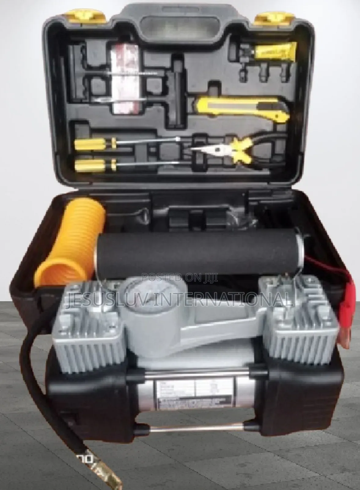 12v Tyre Air Compressor Inflator Pump Double Cylinder