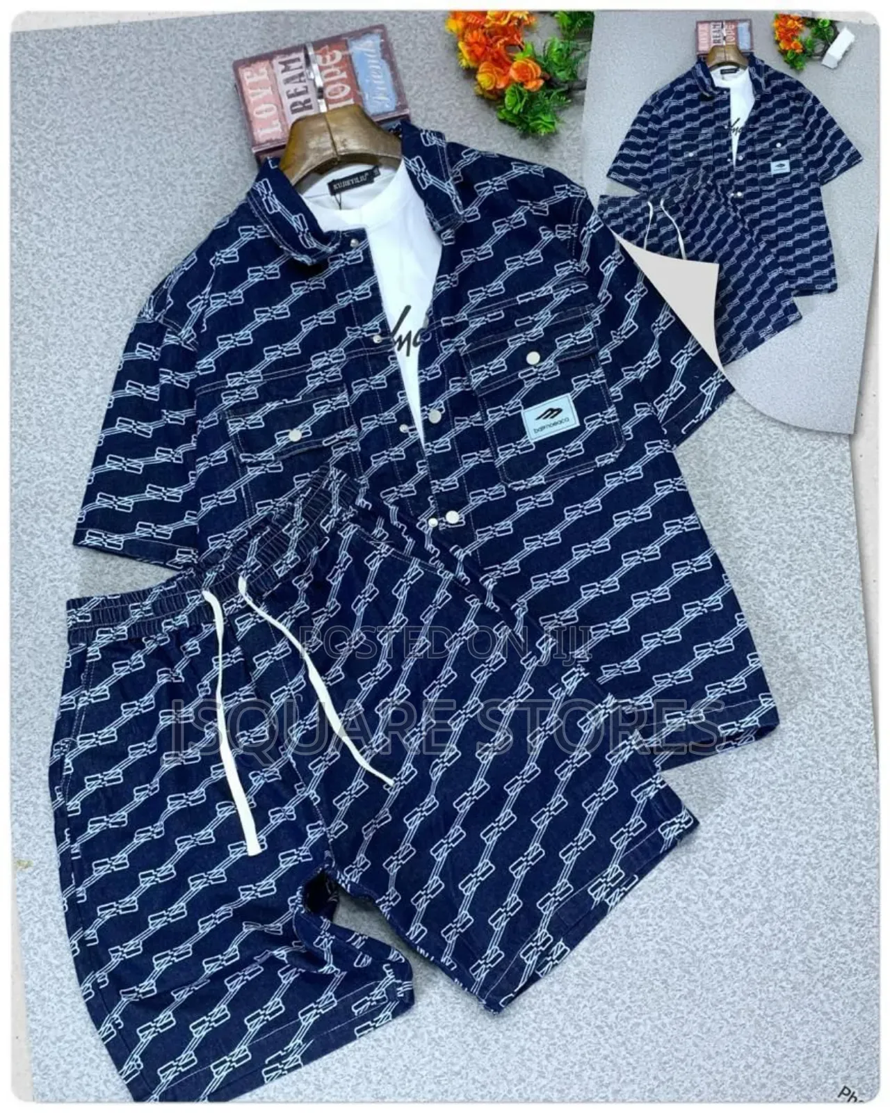 Men Denim Shirts and Shorts