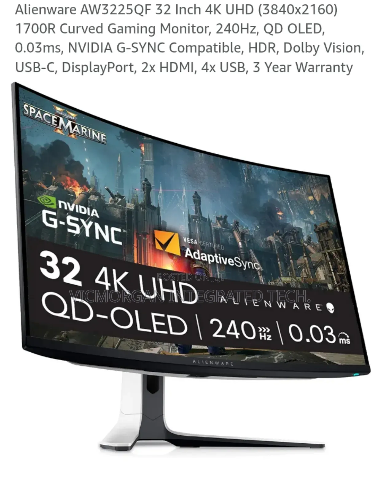 Alienware Aw3225qf 32 Inch Uhd (3840x2160)