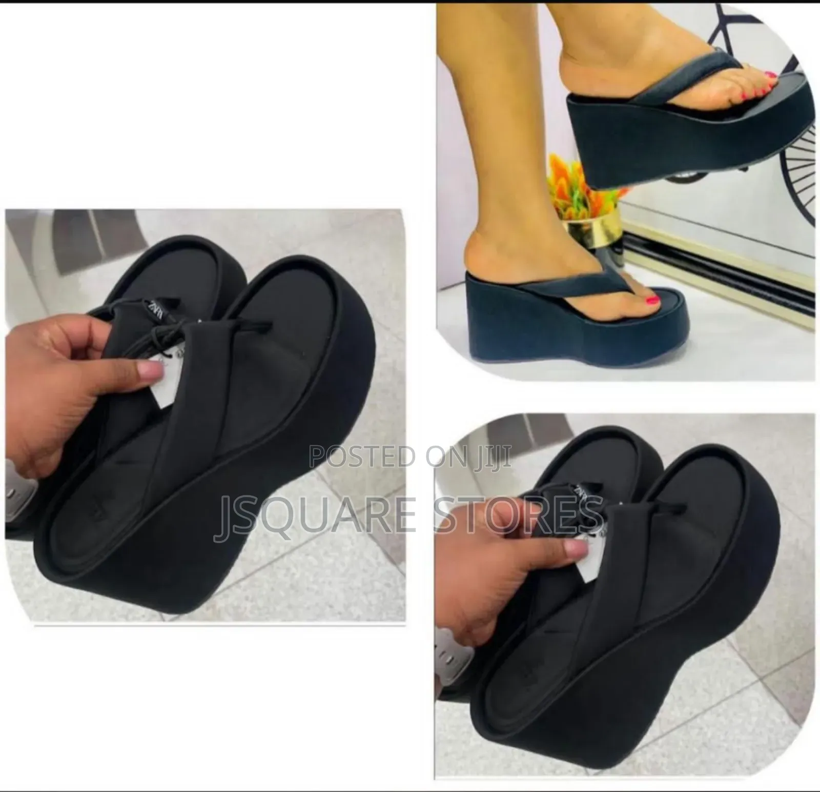 Zara Wedge Slippers