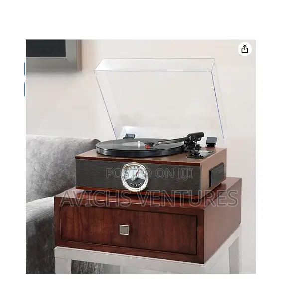 Victrola 5-in-1 Wood Bluetooth Record Turntable,CD and Radio