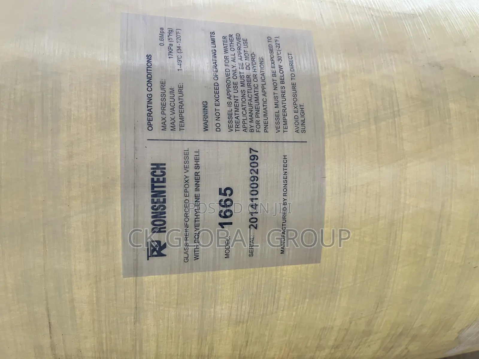 Fiber Water Treatment Tanks (FRP)