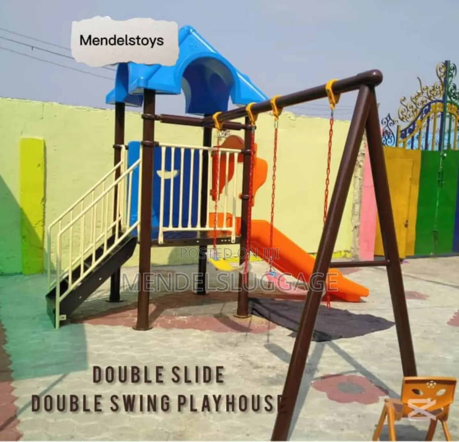 Children Playground Equipment Slide and Swing Set