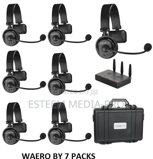 CAME-TV WAERO Duplex Digital Wireles Headset 7 Pack With HUB